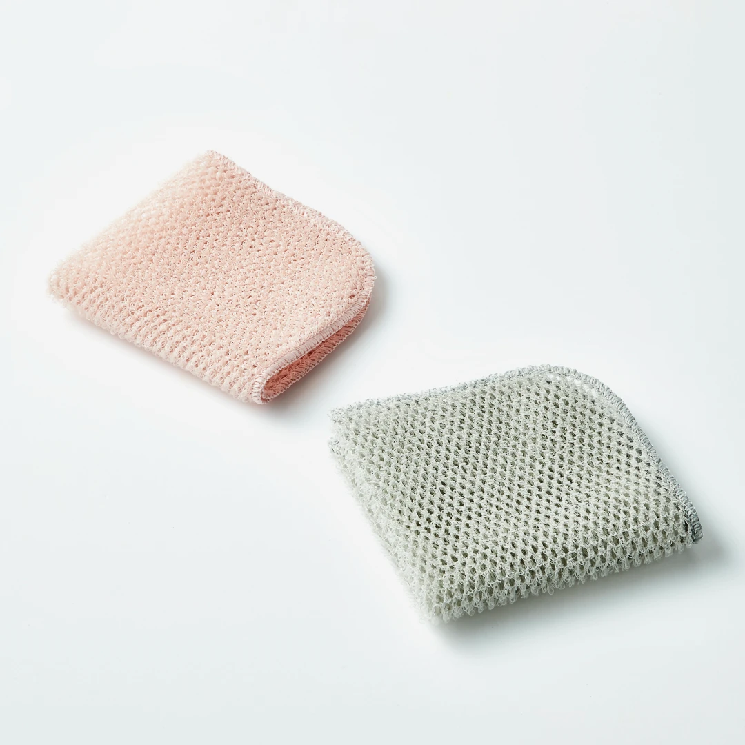 건조가 빠른 망사 수세미 2p