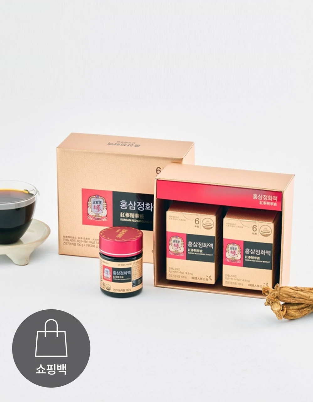 [사전예약][정관장] 홍삼정화액 100g*2병 선물세트 +쇼핑백