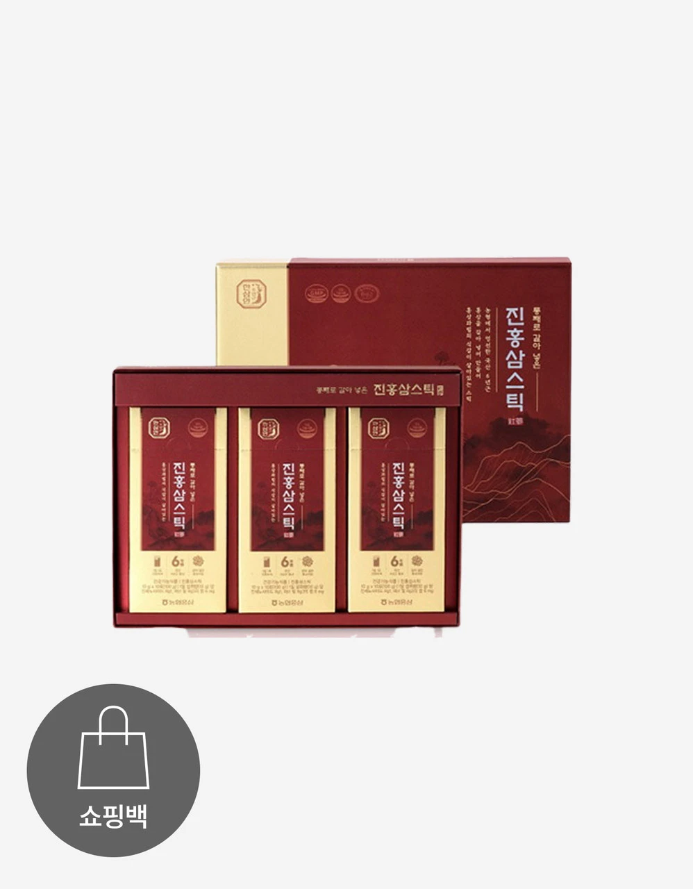 [사전예약][한삼인] 통째로 갈아넣은 진홍삼스틱 [10g×30포]