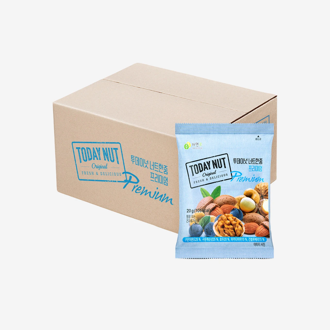 투데이넛 너트한줌 프리미엄 믹스넛 20g*50개입