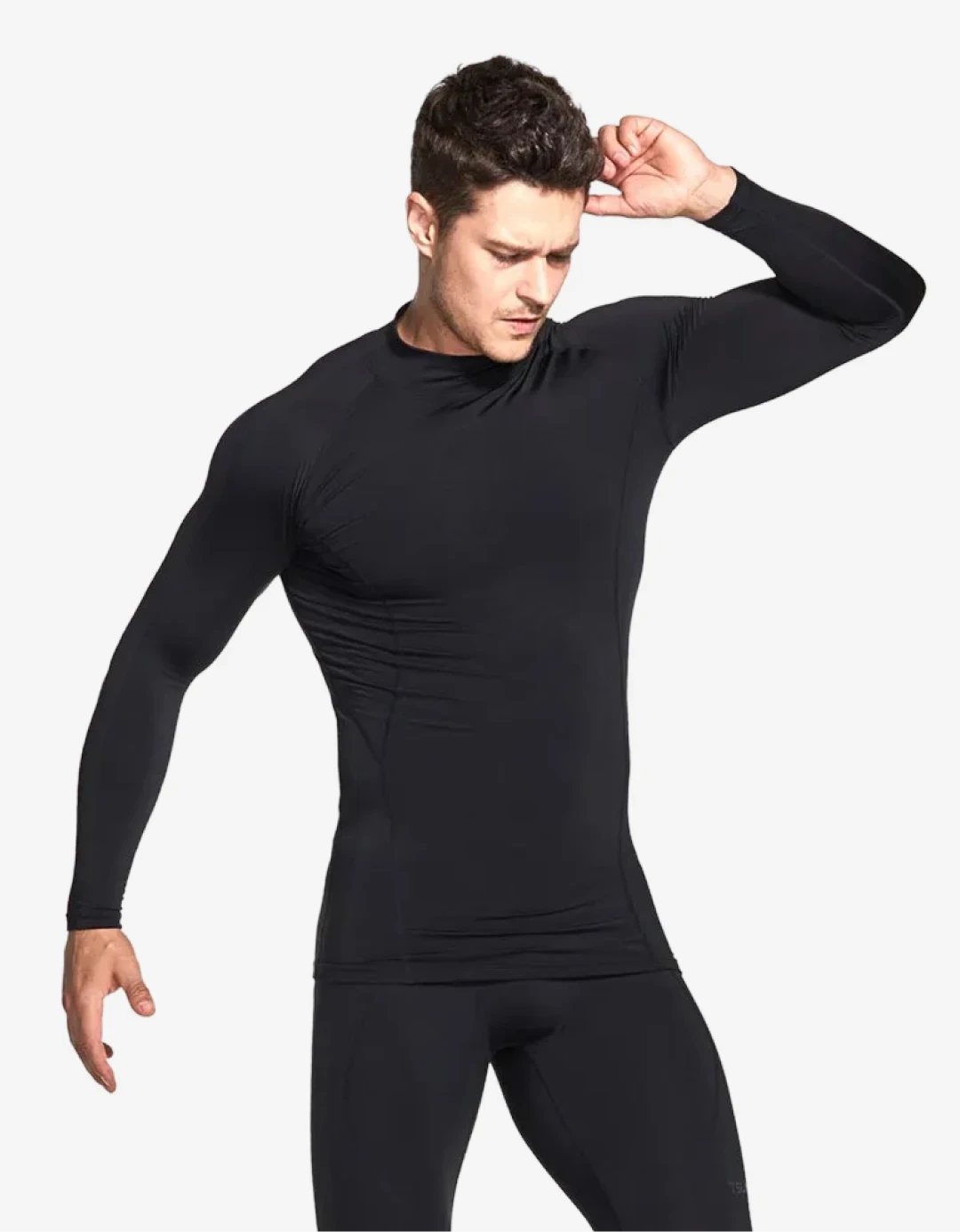 테슬라 남성 발열내의 기모 터틀넥 상의 TM-YUT56