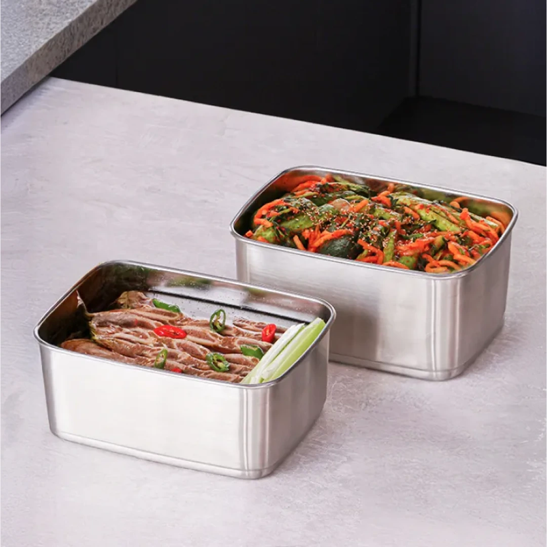 [스텐락] 국산 스텐 김치통 미니 핸디 2.4L