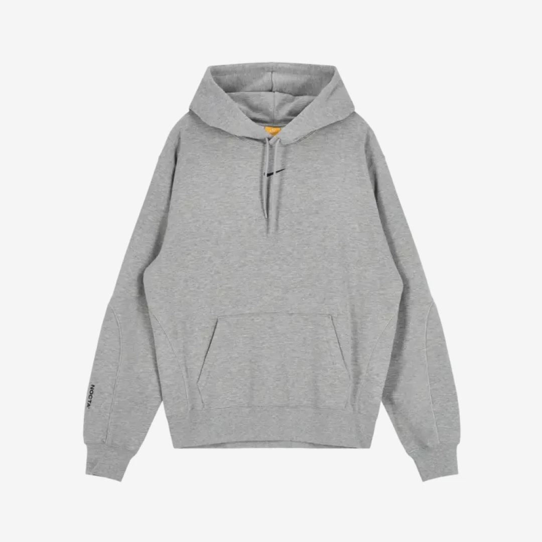 나이키 x 드레이크 녹타 플리스 CS 후드 다크 그레이 헤더 HM5763-021