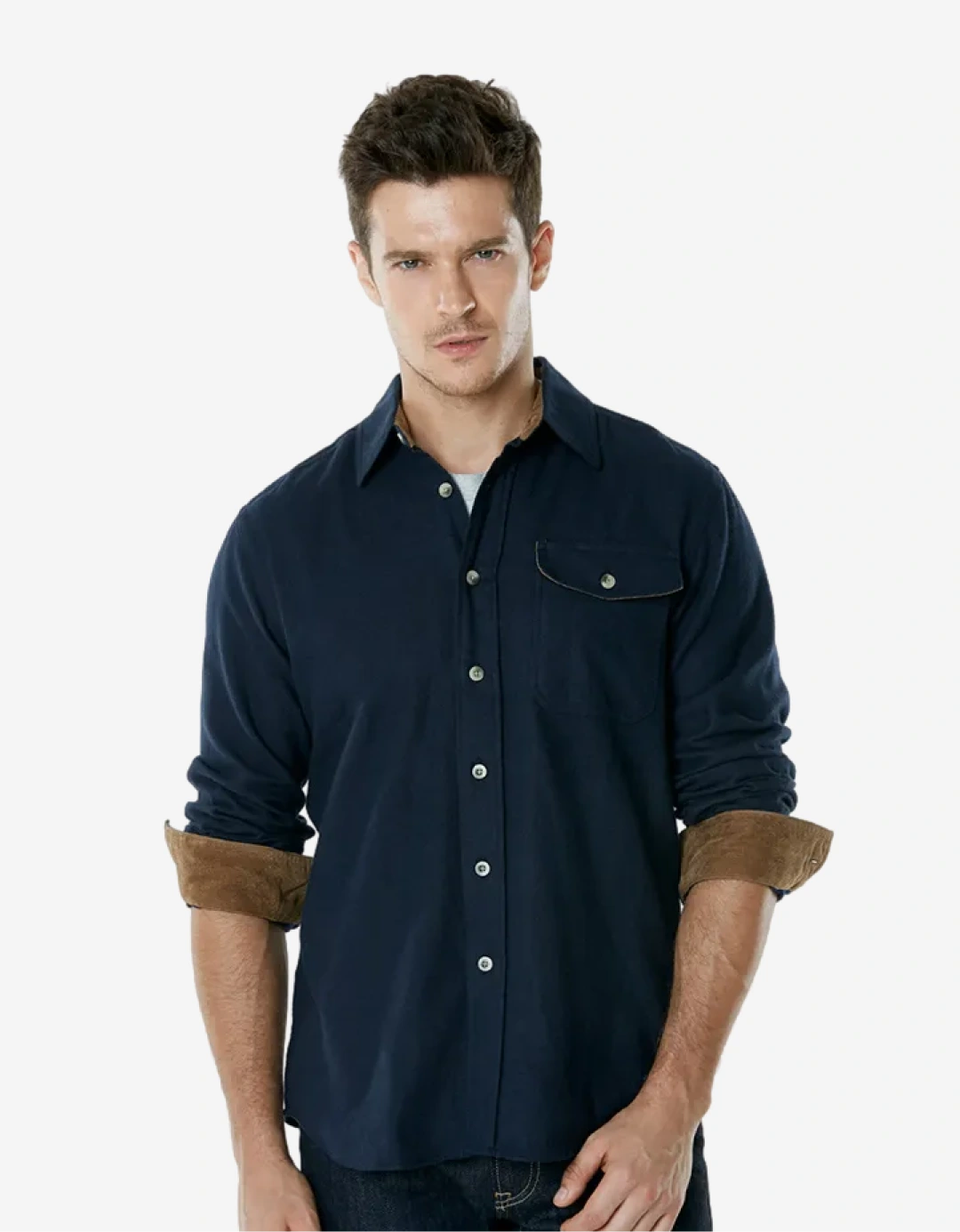 CQR 남성 플란넬 원포켓 셔츠 CQ-HOF113