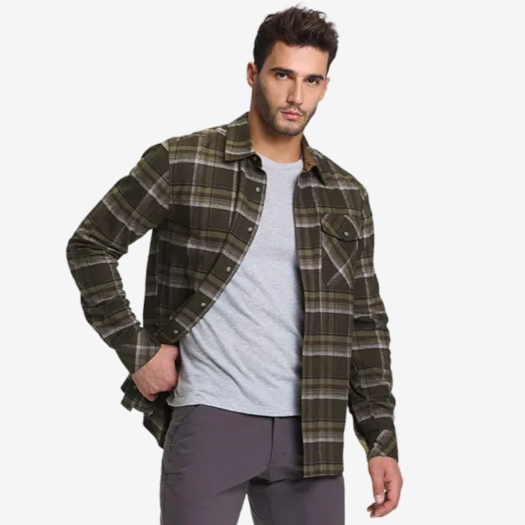 CQR 남성 플란넬 체크 아웃도어 셔츠 CQ-HOF110
