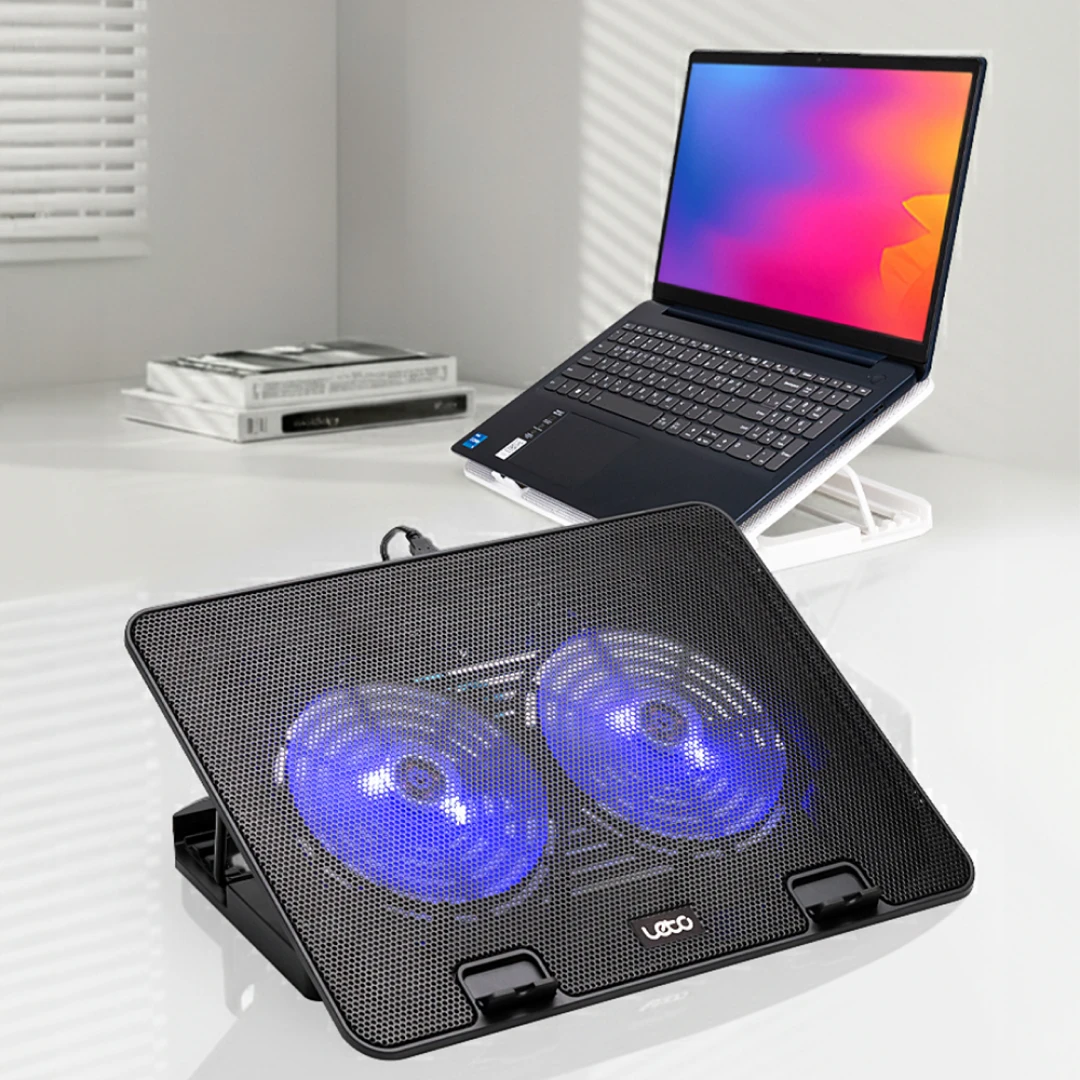 뜨거운 노트북 NO! 레토 듀얼쿨러 노트북 거치대 (블랙)