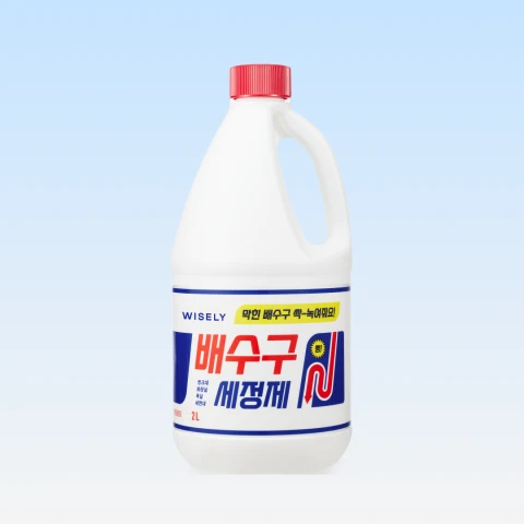 막힌 배수구가 뚫리는 배수구 클리너 2L