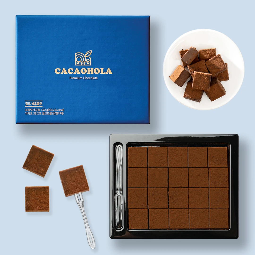 [하루특가] 카카올라 프리미엄 밀크 수제 생초콜릿 140g