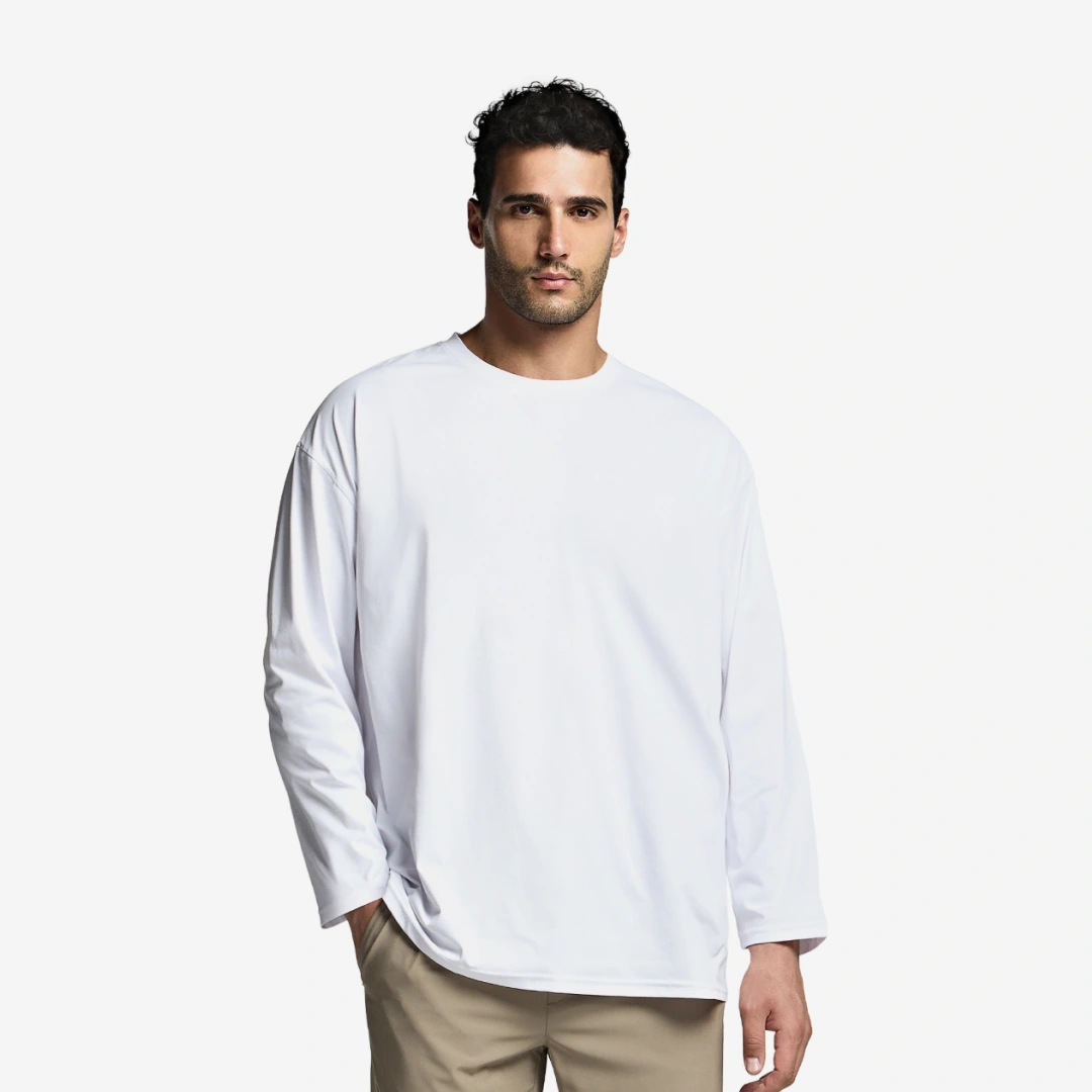 남성 소로나 쿨링 오버핏 긴팔 티셔츠