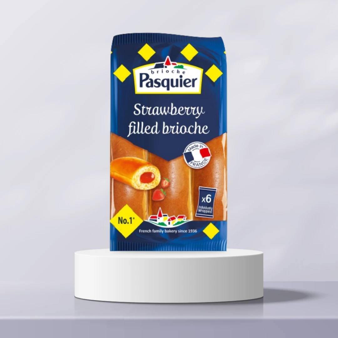 파스키에 딸기필링 브리오슈 6개입 (냉동) 225g