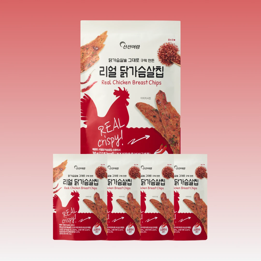 리얼 닭가슴살칩 스파이시 30g*5개입