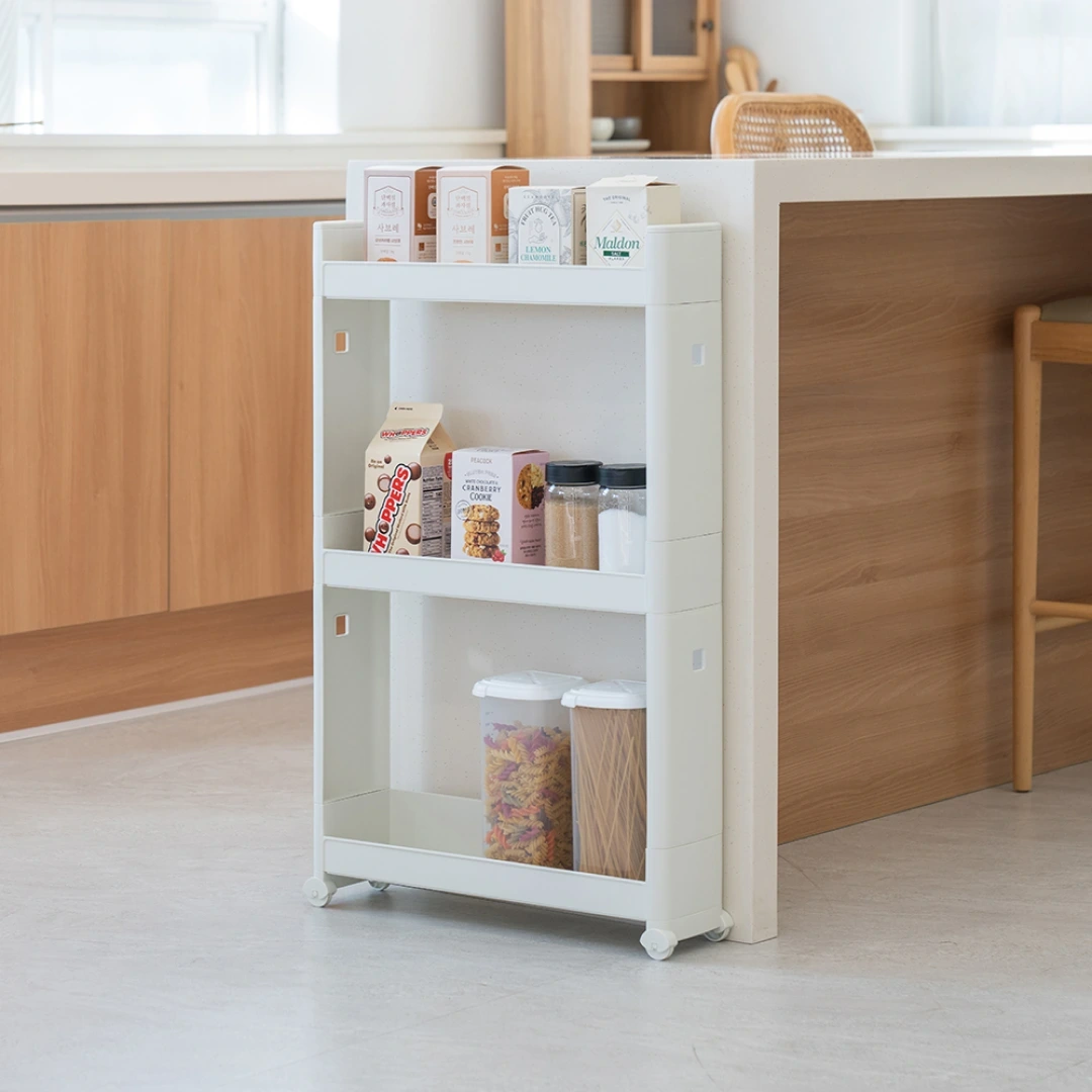 슬림 틈새 3단 트롤리 (2 color)