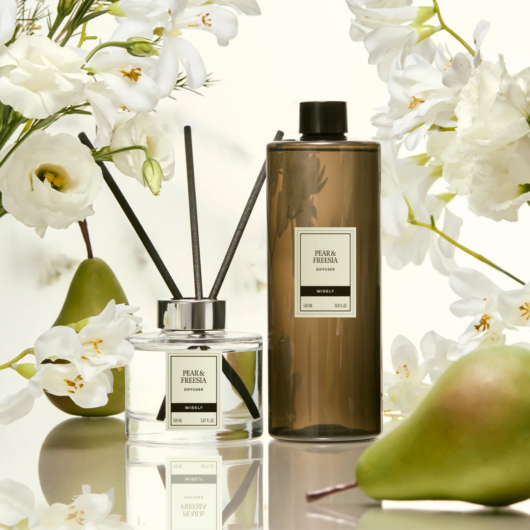 [하루특가] [재입고] 디퓨저 세트, 페어앤프리지아 (본품 150ml + 리필 500ml)