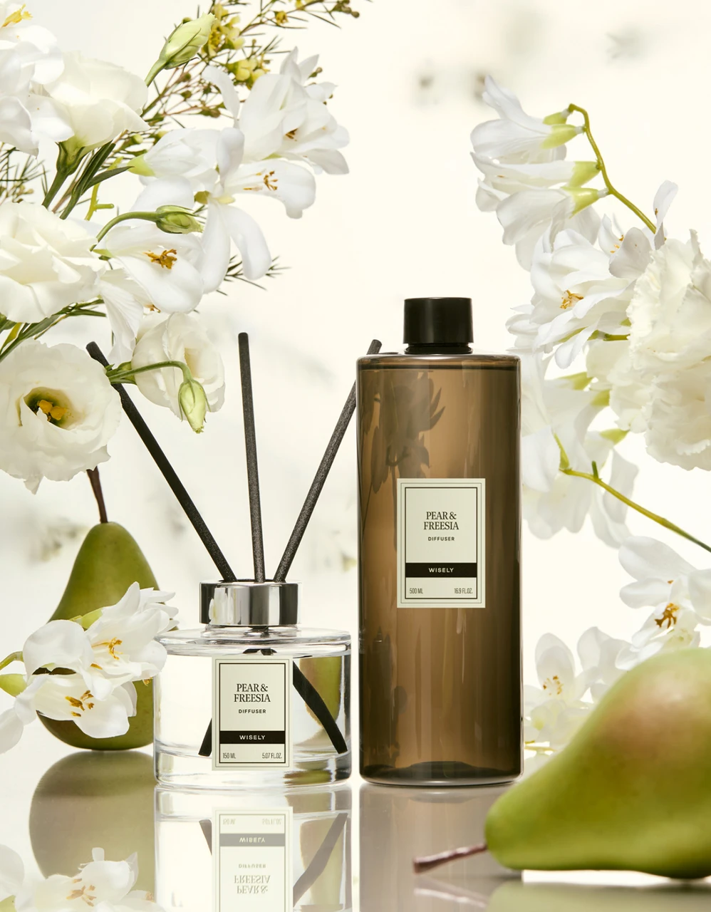 [재입고] 디퓨저 세트, 페어앤프리지아 (본품 150ml + 리필 500ml)