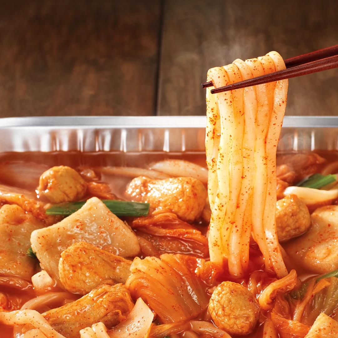 캠핑포차 김치어묵 우동전골 밀키트 2인분 1.08kg