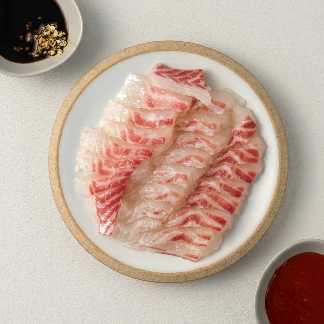 바로먹는 두툼 도미회 200g