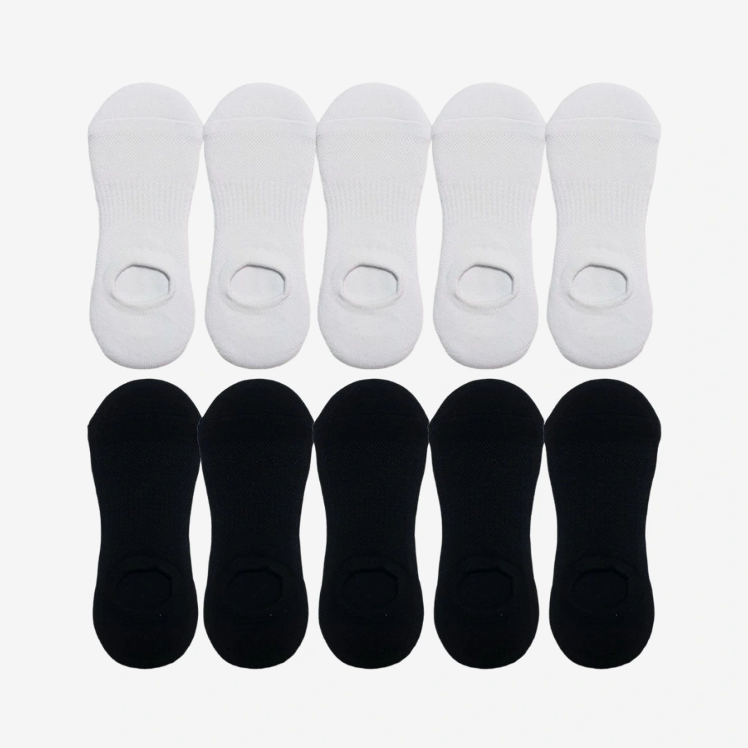 쿠션 메쉬페이크 덧신 양말 10켤레(남녀공용)