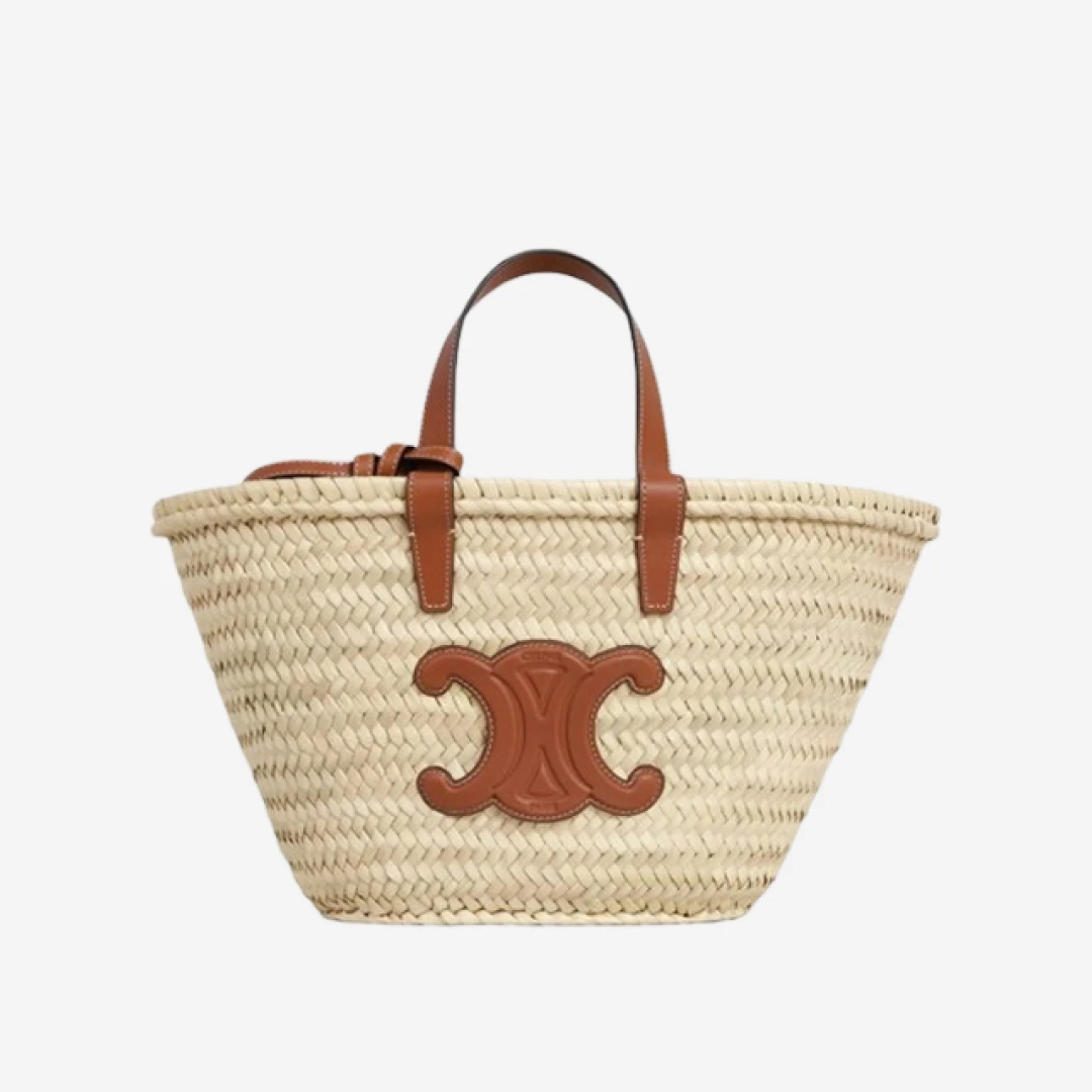 틴 클래식 파니에 팜 리프 카프스킨 탄