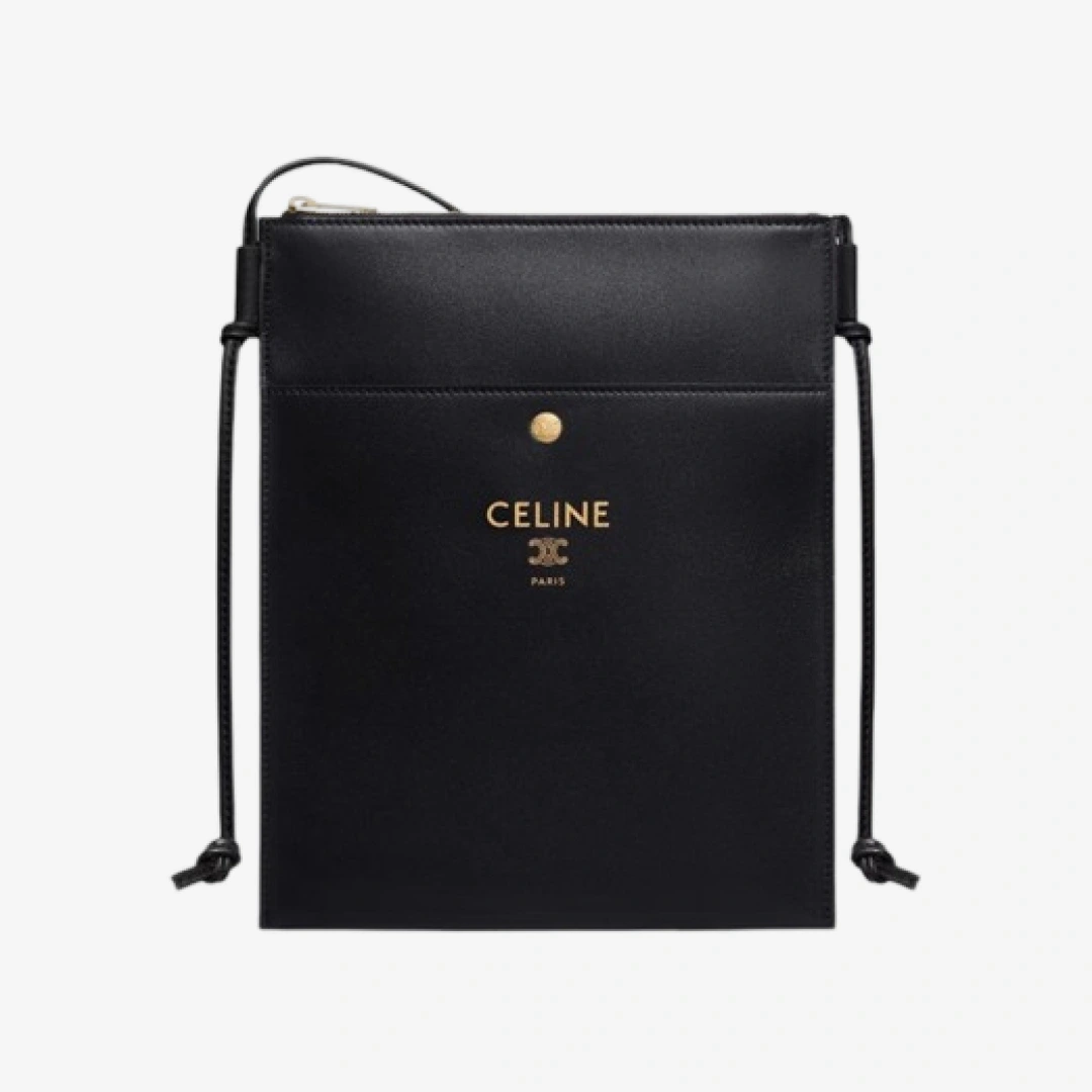 샤프 파우치 스무스 램스킨 블랙