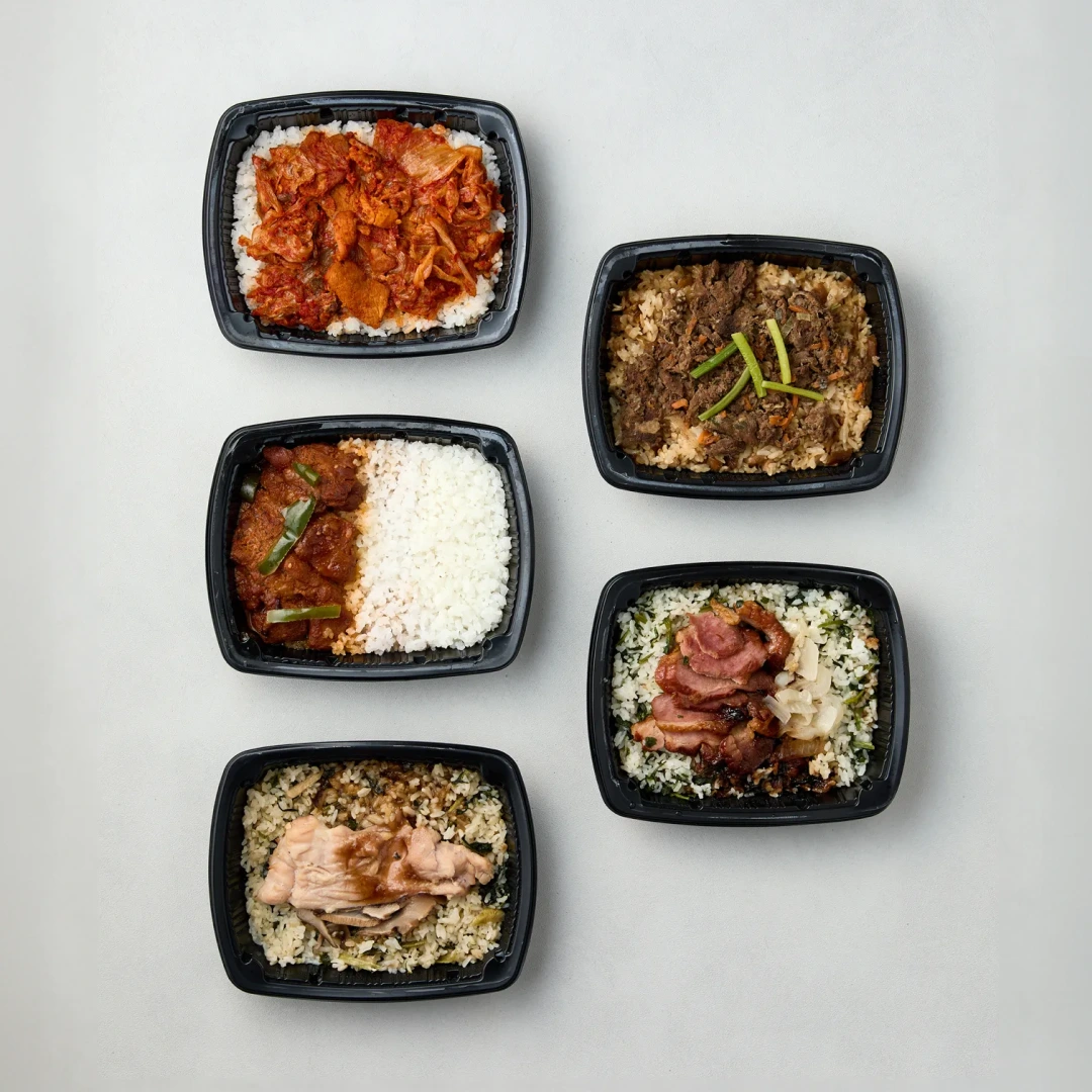 [리뉴얼] 든든덮밥 도시락 5종 1.55kg