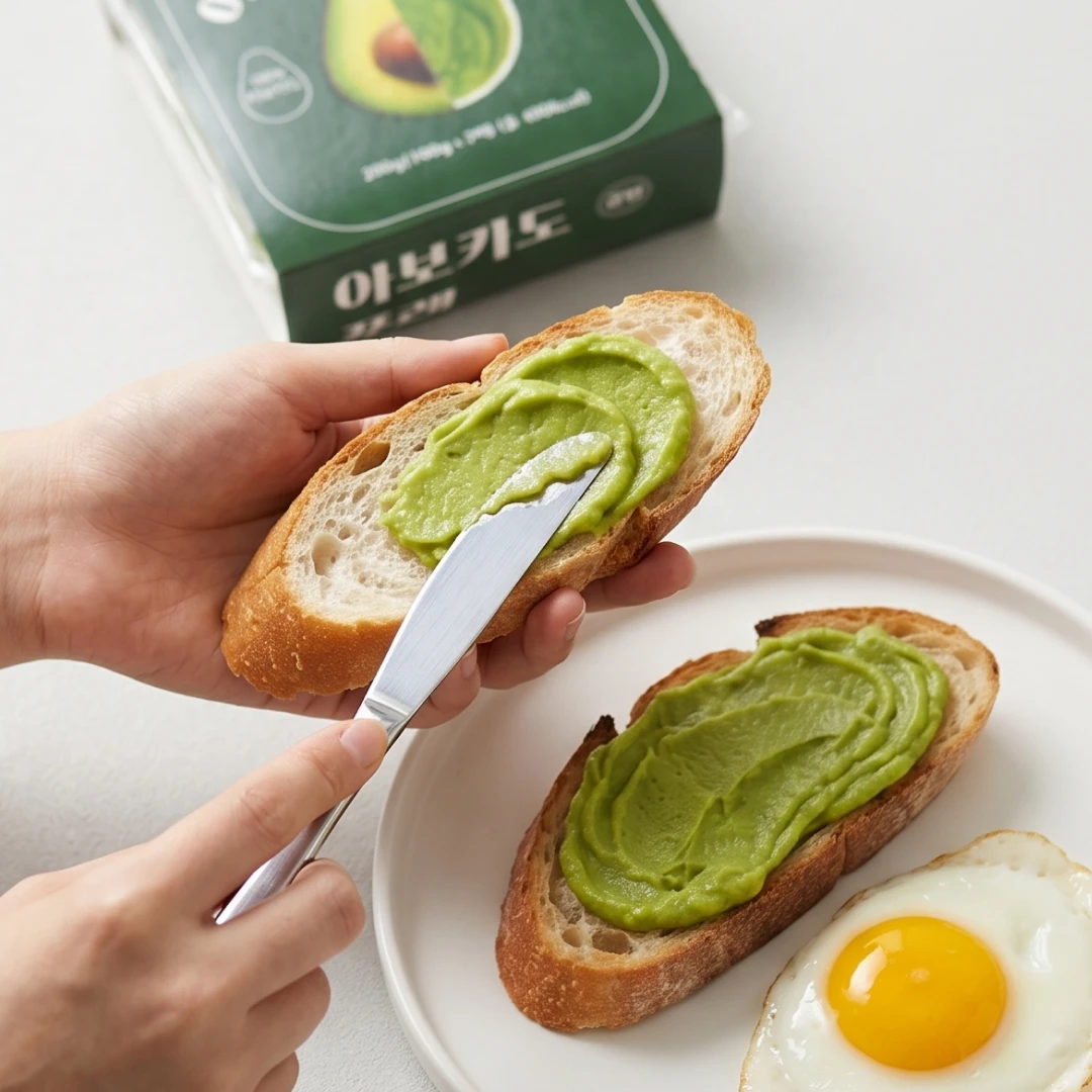멕시코산 100% 아보카도만 담은 냉동 퓨레 100g*2입