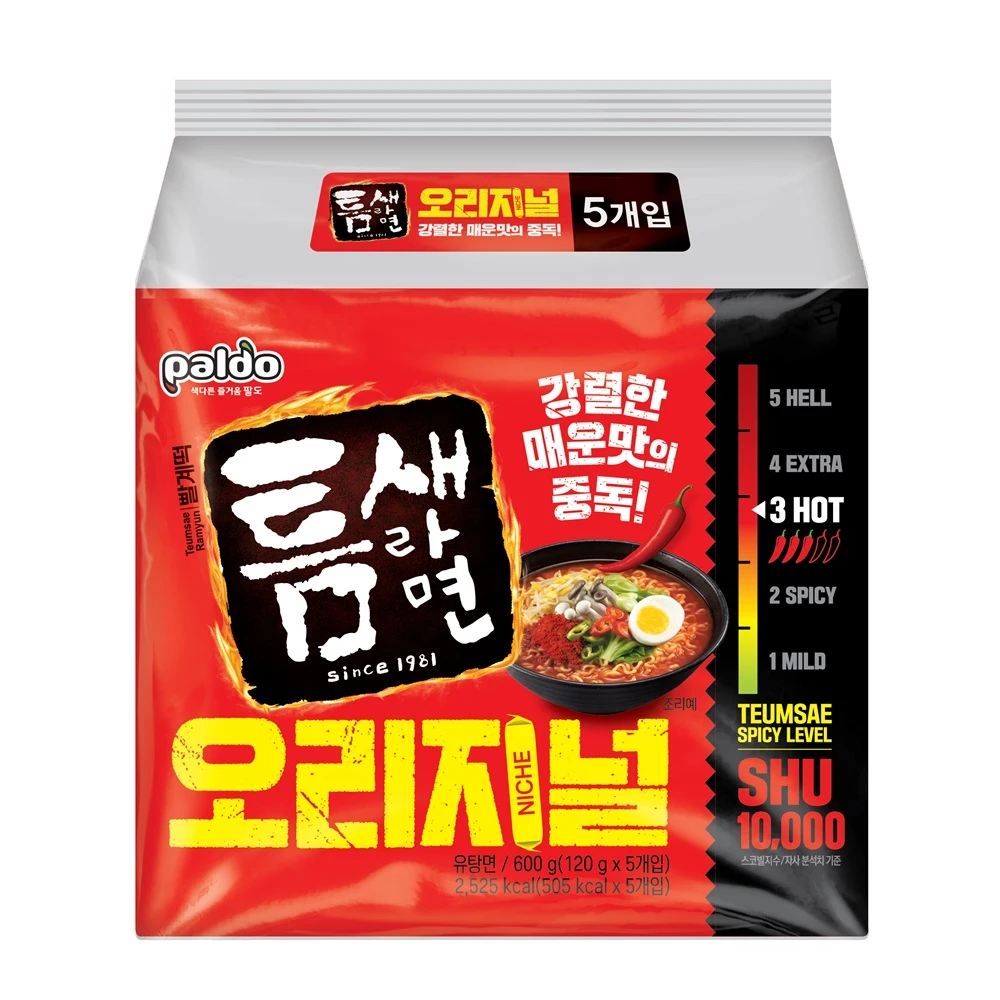 틈새라면 빨계떡 오리지널 120g*5개
