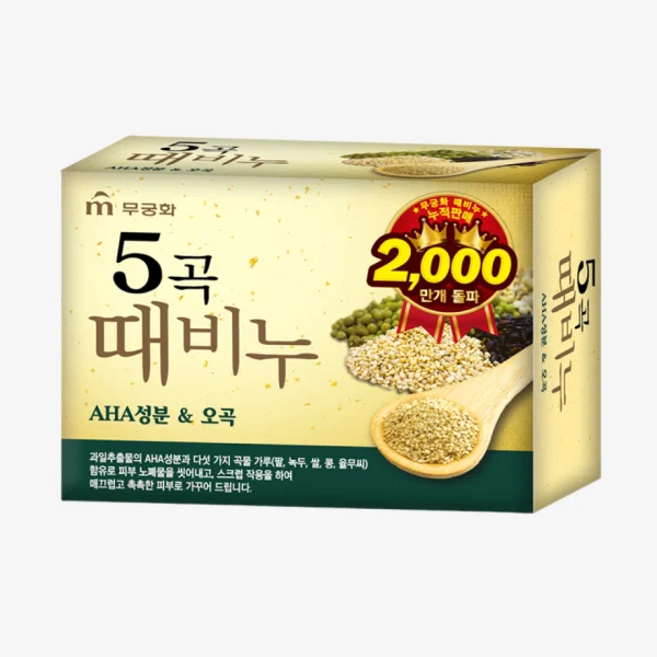 무궁화 오곡때비누 90g 6개입