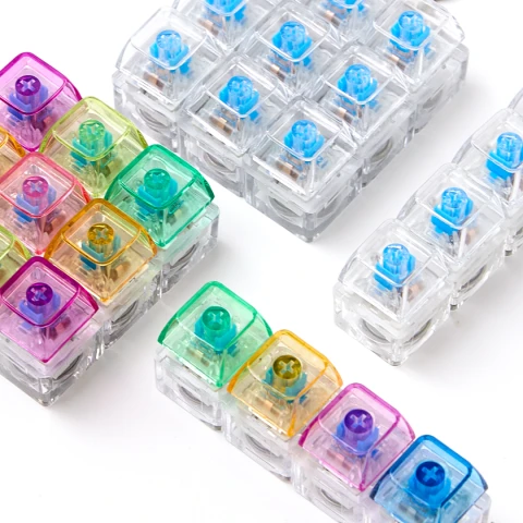 딸깍딸깍 LED 키캡 키링 2종