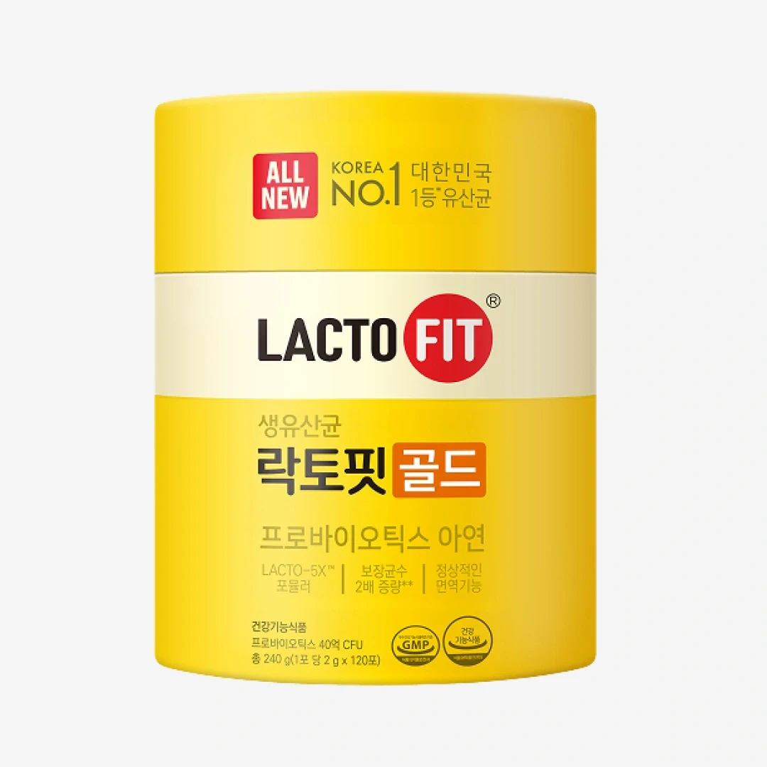 NEW 락토핏 골드 120포 240g (40억 보장균)