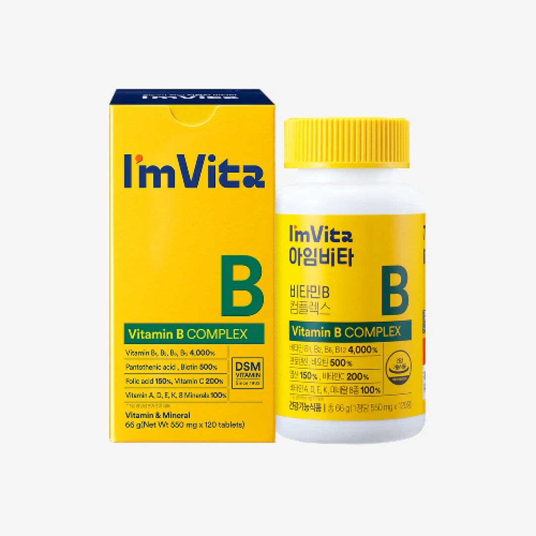 아임비타 비타민B 컴플렉스 66g 120정