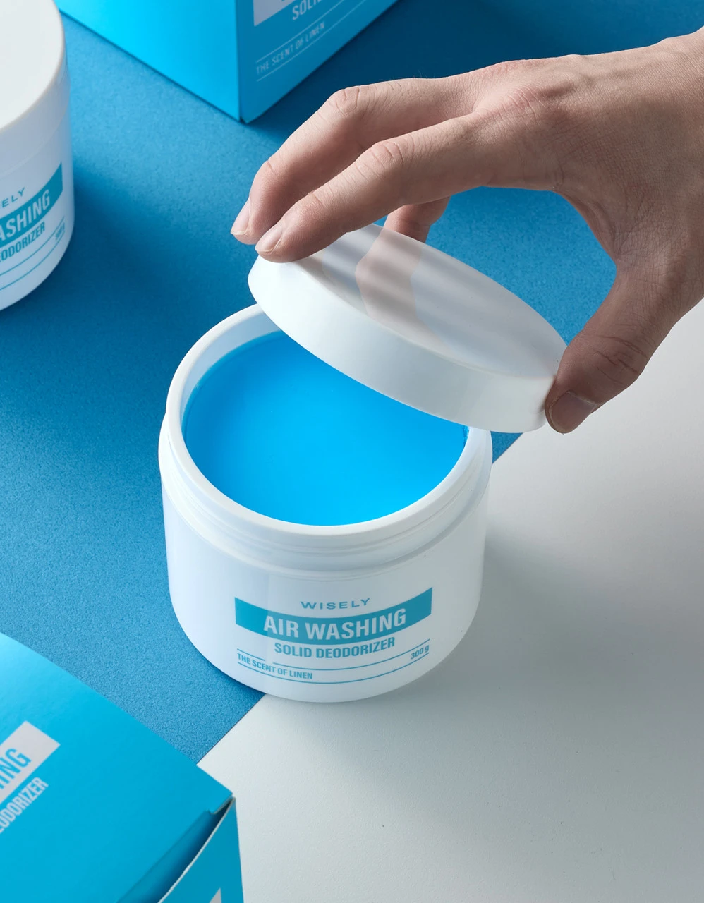 에어워싱 고체 탈취제 린넨향 300g